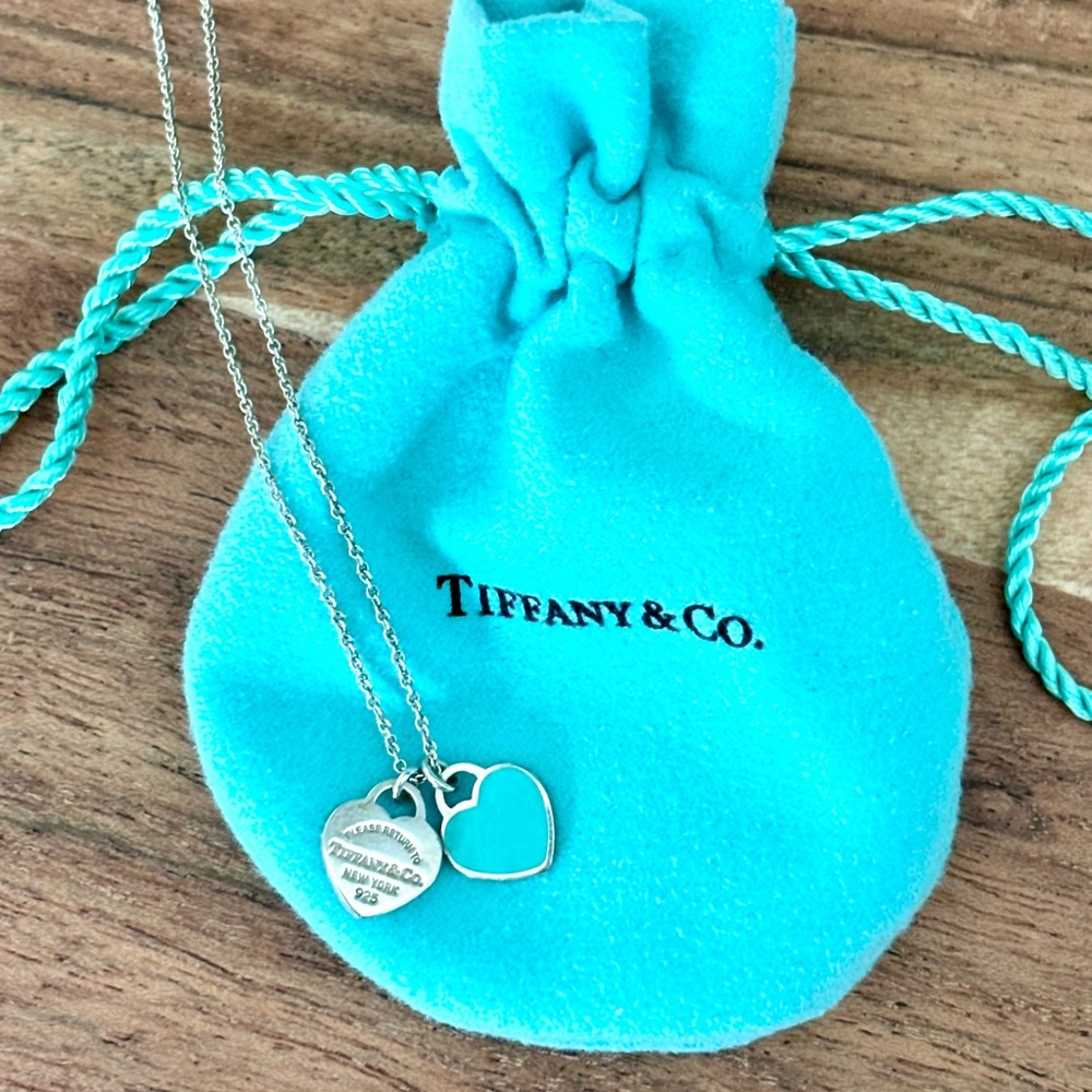 Tiffany & Co. Silver Double Heart Pendant